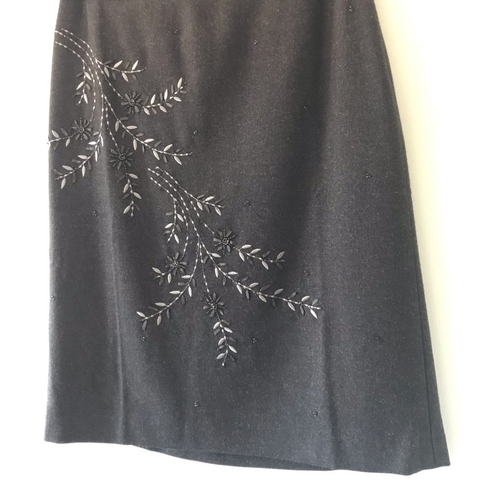 Ann Taylor beaded and embroidered skirt